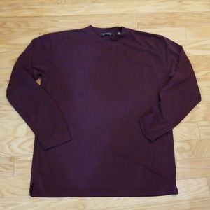 Eccolo Maroon Long Sleeve Shirt XL